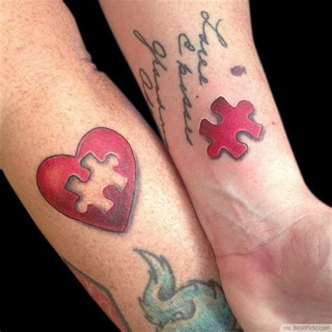 puzzle piece tattoo couples